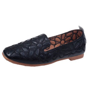 Mocassins Carrés Brodés Femme - Ma boutique