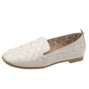Mocassins Carrés Brodés Femme - Ma boutique