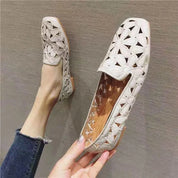 Mocassins Carrés Brodés Femme - Ma boutique