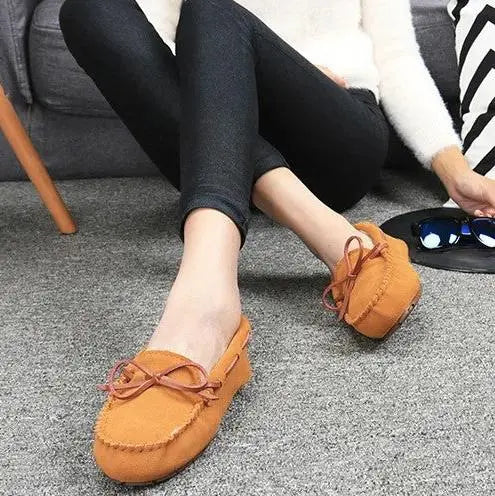 Mocassin Indien Daim Femme | Élégance et Confort - Mocafina
