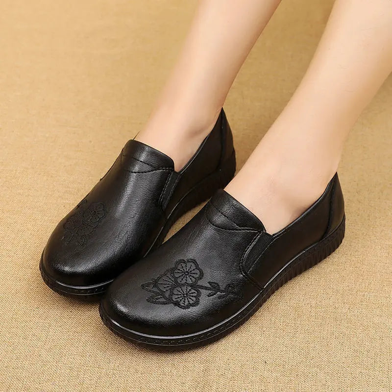 Mocassin Plat Cuir Souple Décontracté - Ma boutique