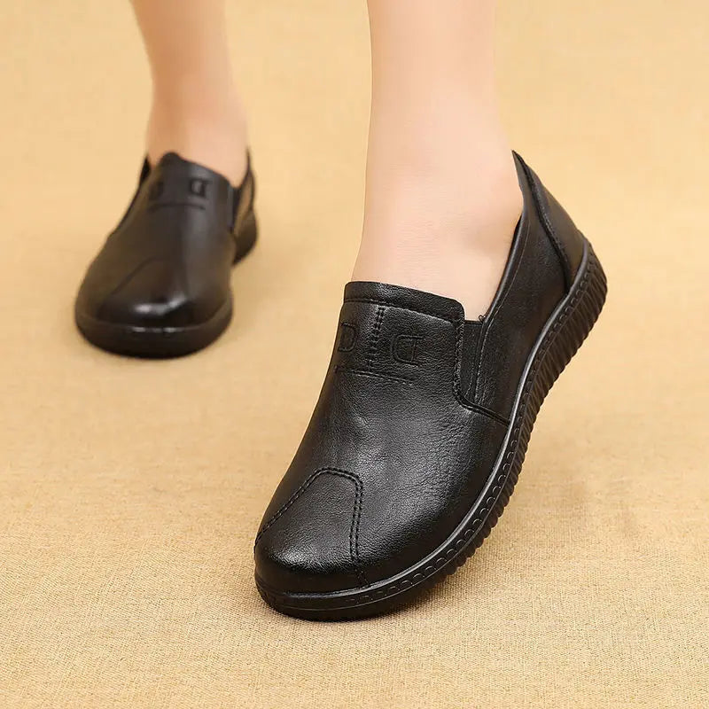 Mocassin Plat Cuir Souple Décontracté - Ma boutique