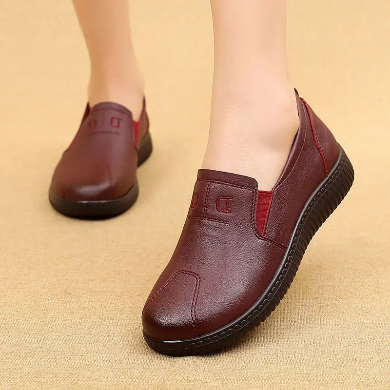 Mocassin Plat Cuir Souple Décontracté - Ma boutique
