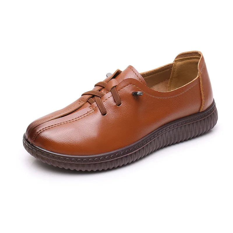 Mocassin Plat Cuir Souple Décontracté - Ma boutique