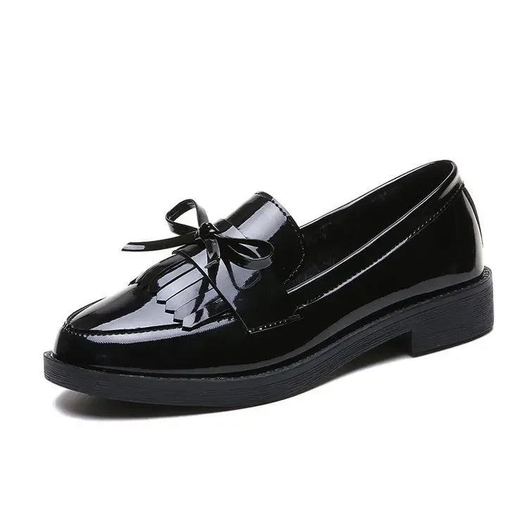 Mocassin Vernis Noir Femme - Ma boutique