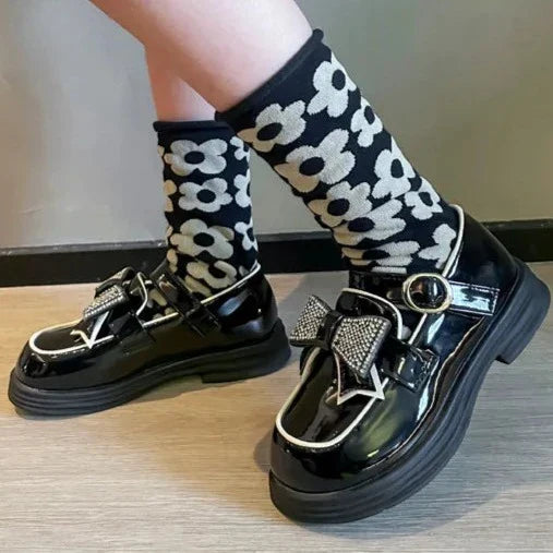 Mocassin Enfant Noir Avec Noeud - Ma boutique