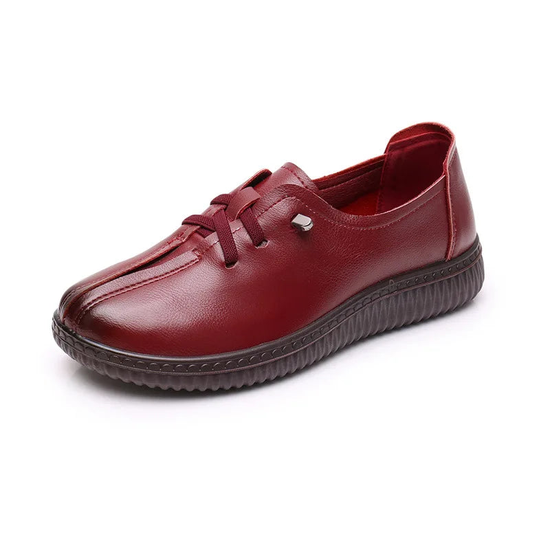 Mocassin Plat Cuir Souple Décontracté - Ma boutique