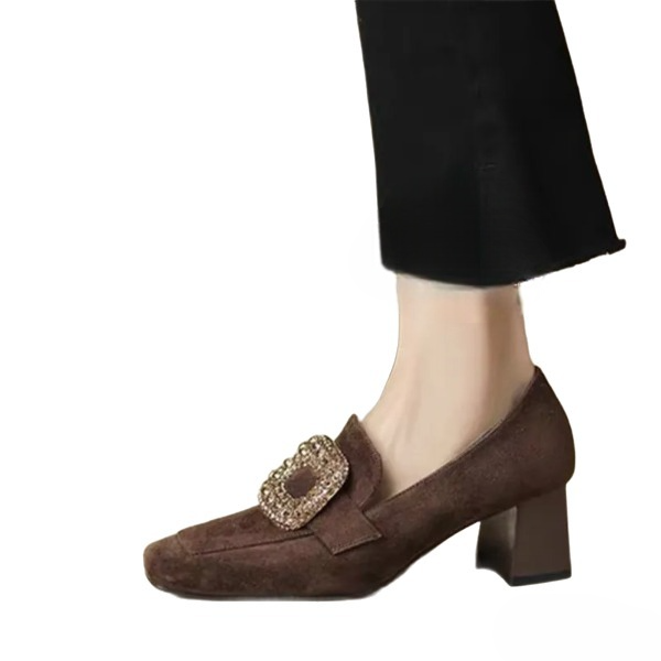 Mocassin Femme Marron Talon - Ma boutique