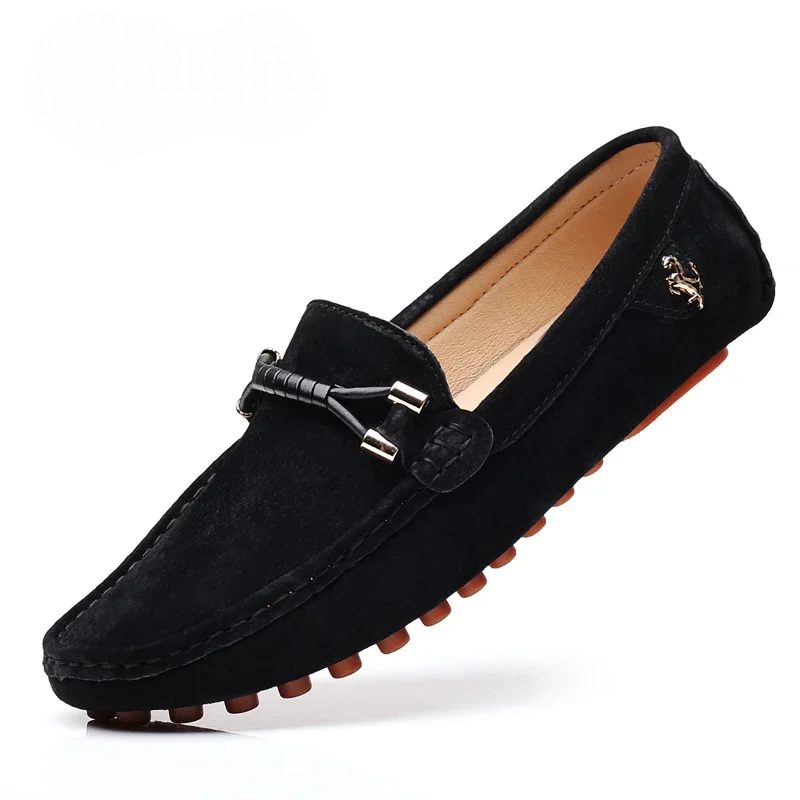 Mocassin Daim Noir Femme - Ma boutique