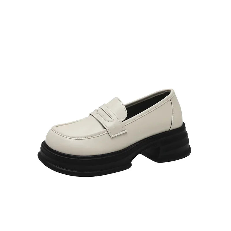 Mocassin Noir Et Blanc Femme - Ma boutique