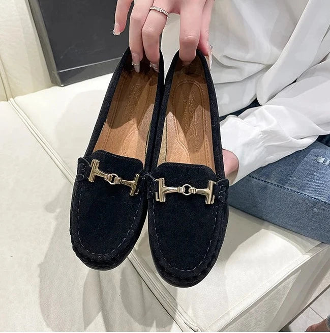 Ballerine Mocassin Femme Noir - Ma boutique