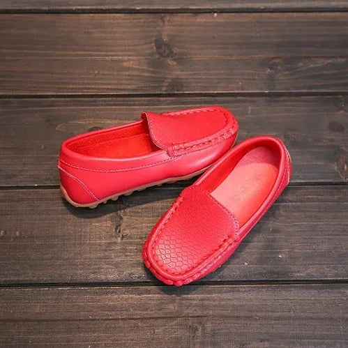 Mocassin Enfant Rouge - Ma boutique