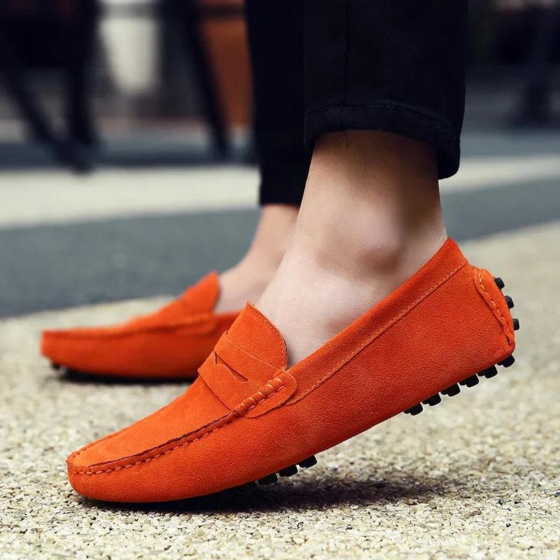 Mocassin orange femme online