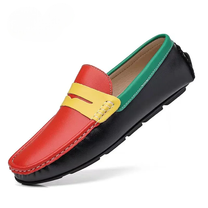 Mocassin Femme Cuir Multicolore - Ma boutique
