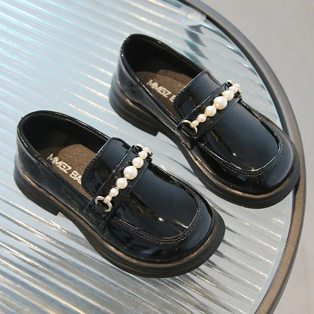 Mocassin Plat À Perle Fille - Ma boutique