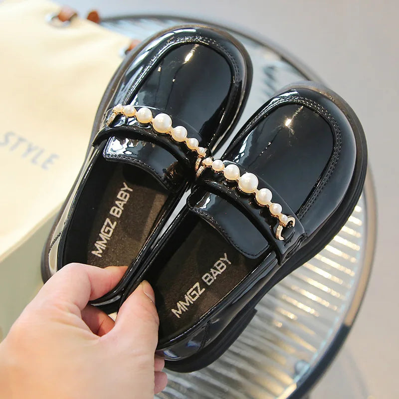 Mocassin Plat À Perle Fille - Ma boutique
