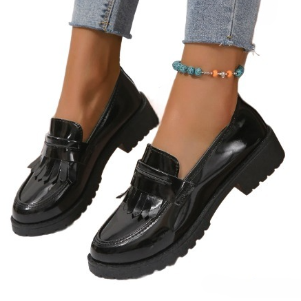 Mocassin Cuir Vernis Femme - Ma boutique